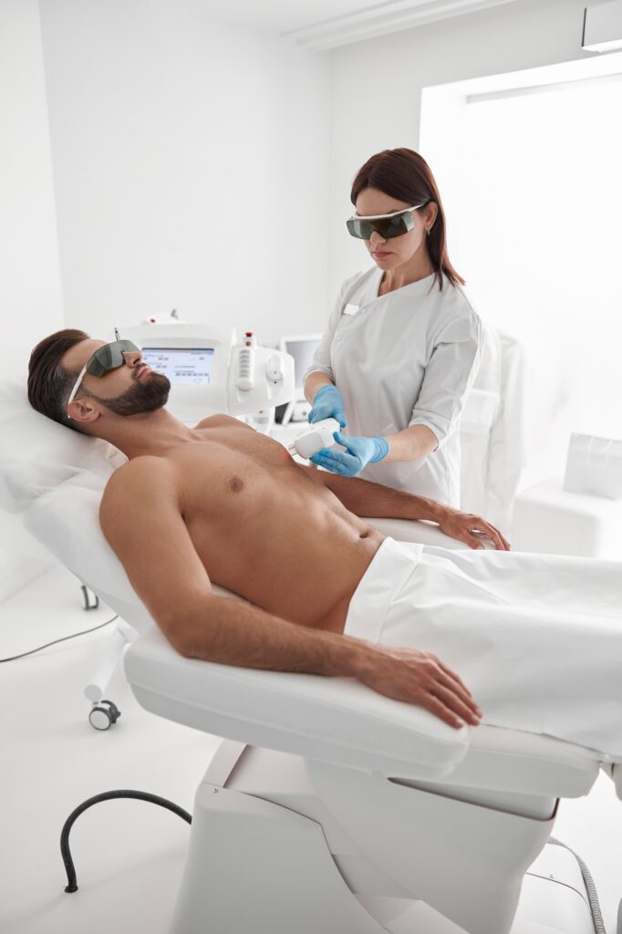 epilazione definitiva per uomini con laser
